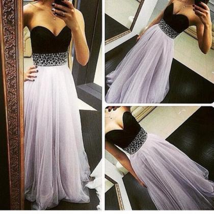 2018 Simple Prom Dresses,beaded Women Party Gowns..