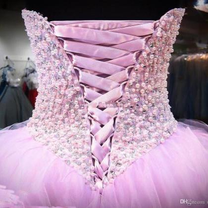 Lavender Quinceanera Dresses Ball Gown Corset..