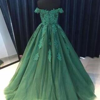 Beautiful Green Prom Dress,sexy Prom Dress,lace..