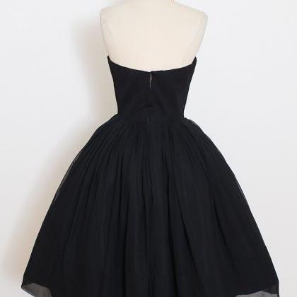 Vintage 50s Dress 1950s Vintage Dress Black Crepe..