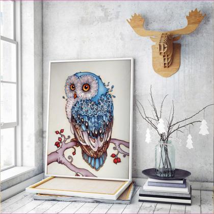 2018 Embroidery Animal Owl 5d Diamond Painting..