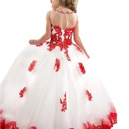 Arrial Lace Tulle Wedding Flower Girls Dresses,..