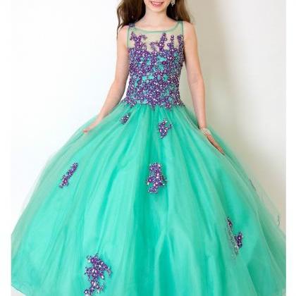 Arrial Lace Tulle Wedding Flower Girls Dresses,..