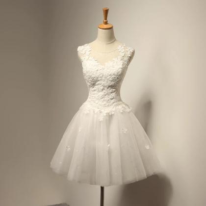 Vintage Wedding Dress,short Mini Wedding..