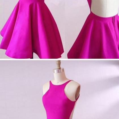 Simple Homecoming Dresses, Cute Backless Party..