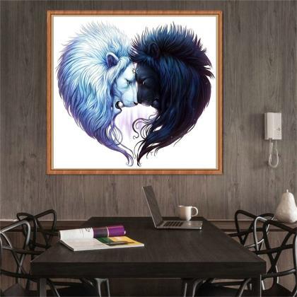 Size 30 X 30 Cm 5 D Diy Diamond Painting White And..