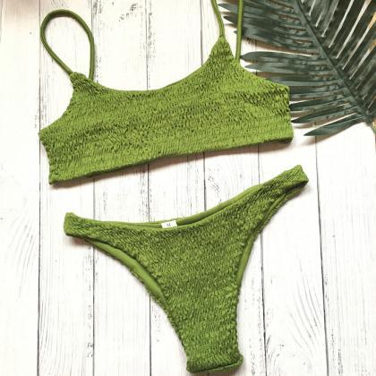 Green Fashion Swimsuits,two Pieces Swimwear,sexy..