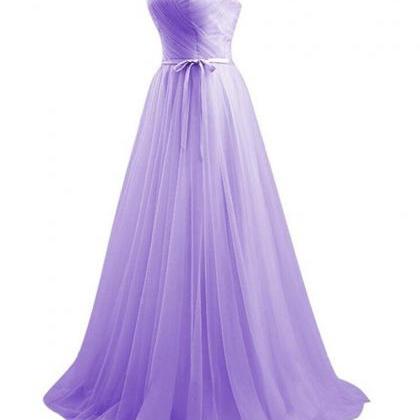 Sexy Lavender Tulle Bridesmaid Dresses Off..