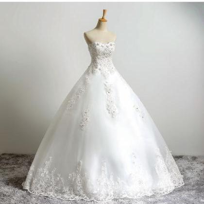 Fashion Sweet Lace Appliqued China Wedding Dresses..