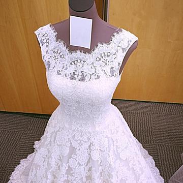 Fashion White Lace A Line China Wedding Dress,..