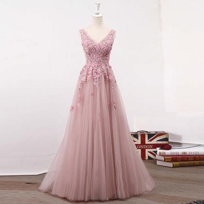 A Line Lace Prom Dress Plus Size Formal Evening..