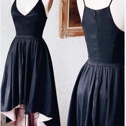 Elegant Black High Low Prom Dress 2..