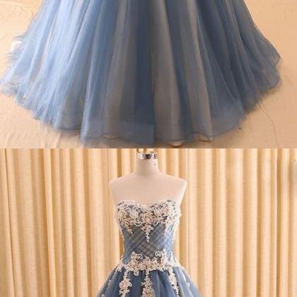 Elegant A Line Tulle Long Prom Dresses Sweet 16..