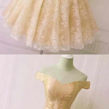 Sweet 16 Prom Dress,light Champagne Lace..
