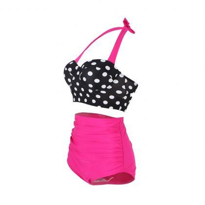 Fashion Two Pieces Women Swimsuits ,high Waist..