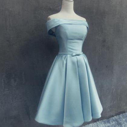 Sexy Short Prom Dress, Light Blue Short Prom Party..
