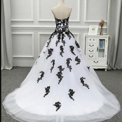 Fashion White And Black Lace Long China Wedding..