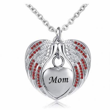 Mom Cremation Jewelry For Ashes Keepsake Angel..