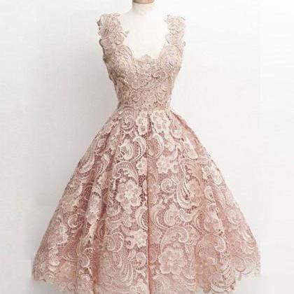 Fashion Lace Short Homecoming Dress Ball Gown..