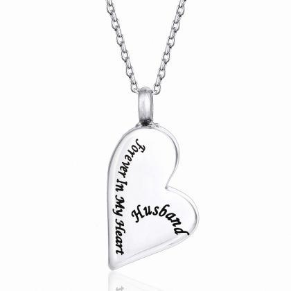 Stainless Steel Cremation Necklace Pendant Ashes..