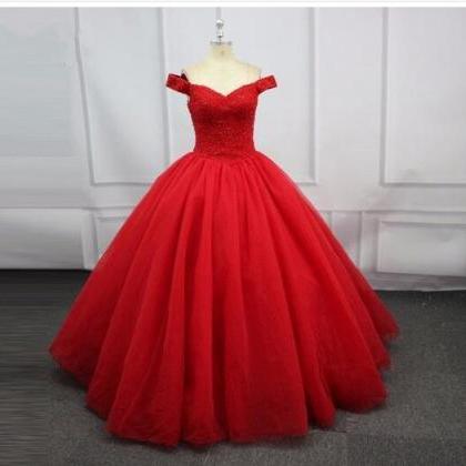 Sexy Red Quinceanera Dresses For 15 Party Prom..
