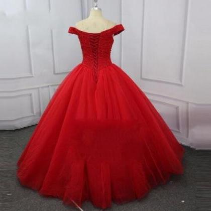 Sexy Red Quinceanera Dresses For 15 Party Prom..