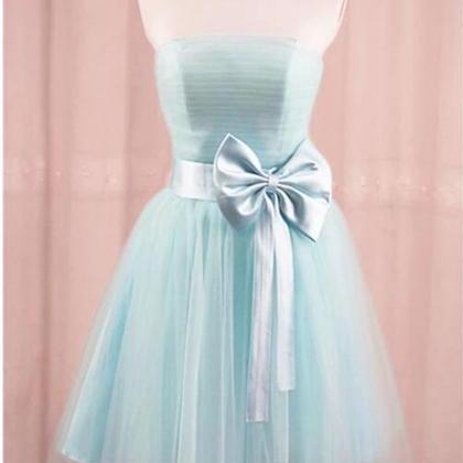 A Line Light Green Ruffle Short Homecoming Party..