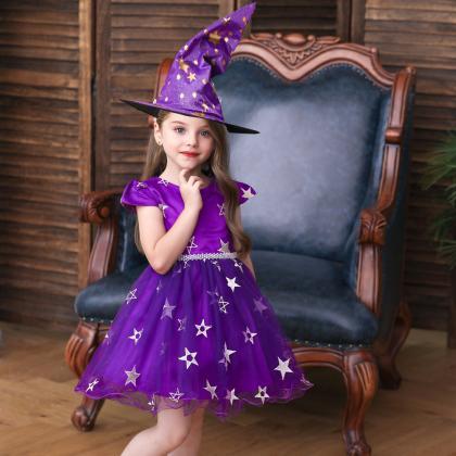Newly Purple Short Pricess Flower Girls Dresses..
