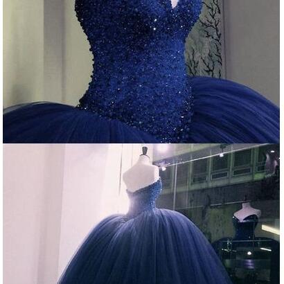 Charming Beaded Crystal Ball Gown Quinceanera..
