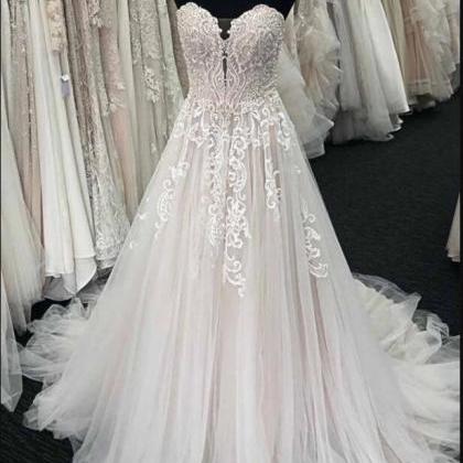 China Lace Country Wedding Dresses A Line Women..