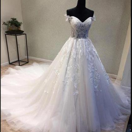 Fahion Sweetheart Tulle Lace China Wedding Dresses..