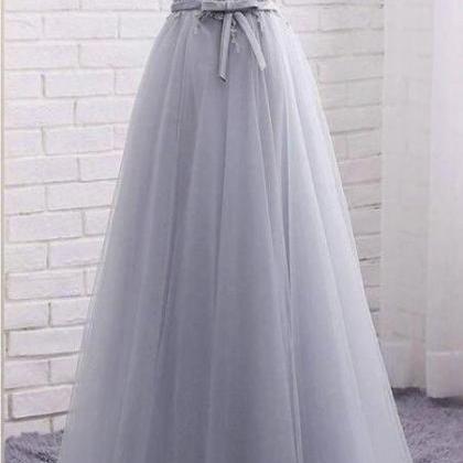 Off Shoulder Silve Lace Long Prom Dress Custom..