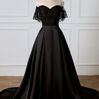 Black Satin Ball Gowns Quinceanera Dresses 2020..