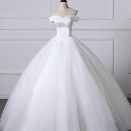 White Tulle Ball Gown Quinceanera Dresses Sweet..