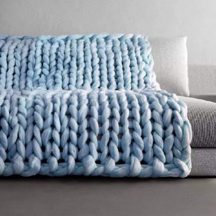 Size 40x60 inches Chunky Knit Blank..