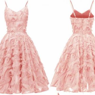 Cheap Light Pink Short Women Summer Dress ,Cheap Mini Girls Party Gowns ,Junior Party Dress, Short Prom Party Gowns 