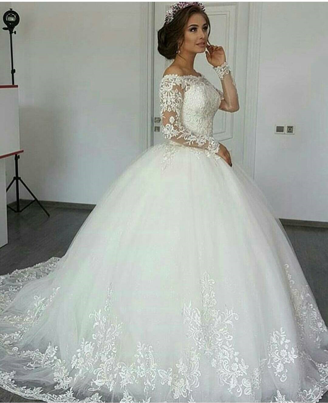 Long Sleeve  Wedding  Dress  Ivory Wedding  Dress  Wedding  