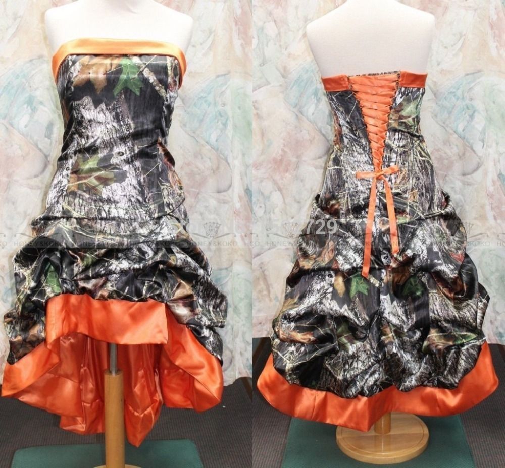 Elegant Camo Wedding Dress