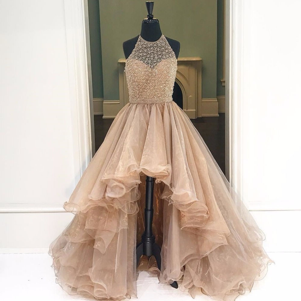 Corset High Low Prom Dresses