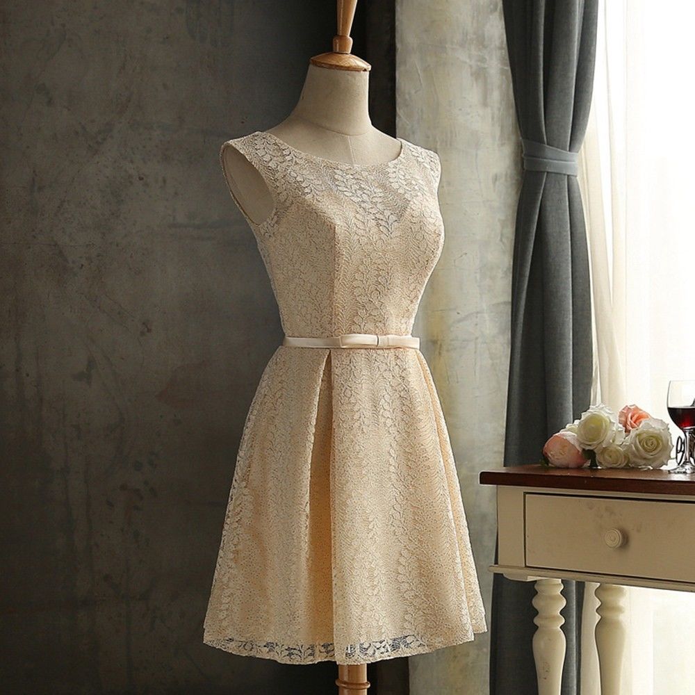 Vintage Short Bridesmaid Dresses Prom Dresses 2018 Plus Size Wedding Party Gowns ,2018 Sexy Maid Of Honor Dresses, Women Party Gowns ,