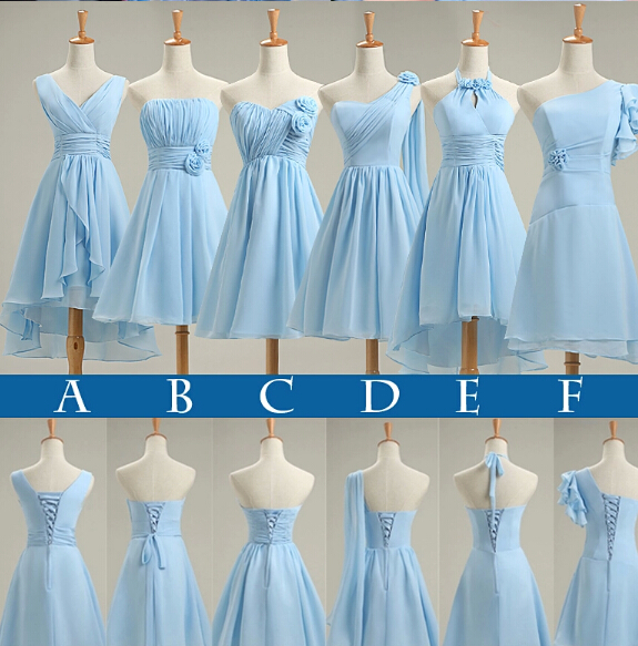 light blue plus size bridesmaid dresses