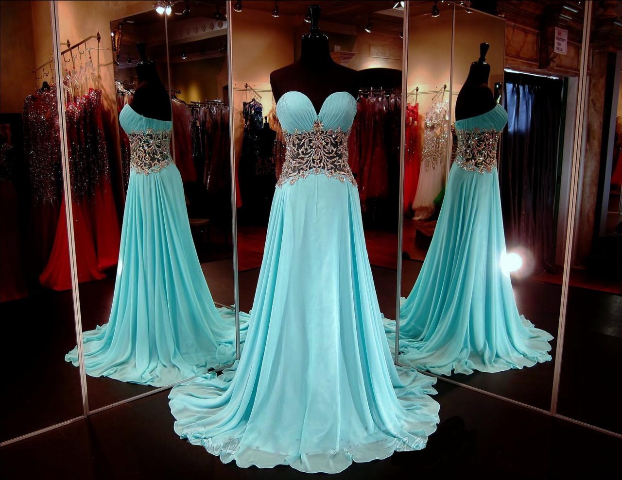 Sexy Sweetheart A Line Waist With Applique Floor Length Chiffon Evening Dress Prom Dresses Party Dresses,2018 Plus Size Women Gowns , Girls