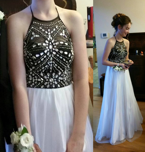 Charming Prom Dress,halter Prom Dress,a-line Prom Dress,sequined Prom Dress,girl's Graduation Dress,2018 Sparkly Halter Women Party