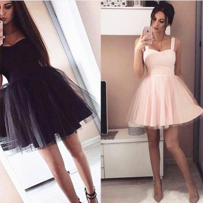 Short Party Dress,pink Homecoming Dress,tulle Ball Gowns,short Cocktail ...