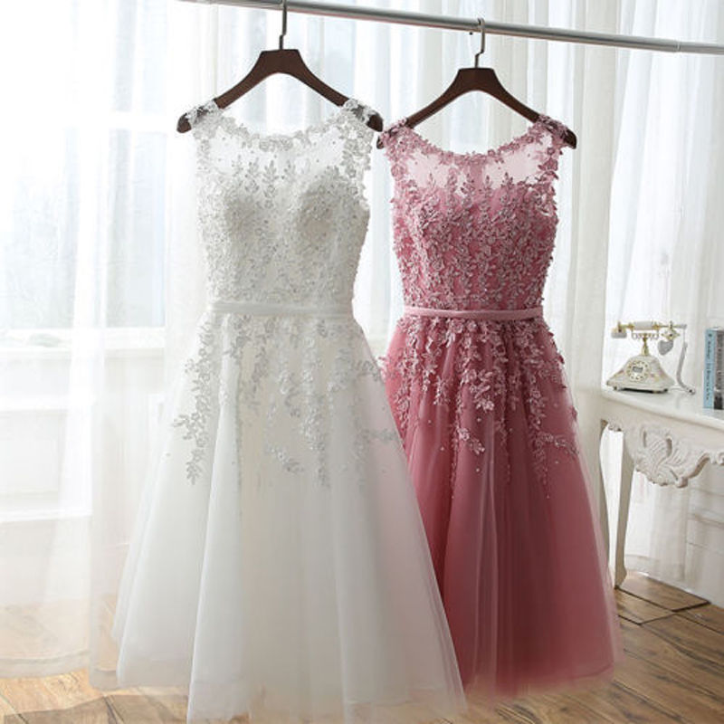 Sexy Short Lace Prom Dress , Evening Dress , Party Dress , Bridesmaid Dress , Wedding Occasion Dress , Formal Occasion Dress,plus Size Women
