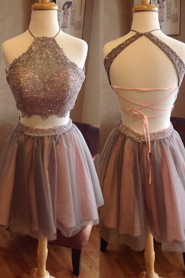 2 Pieces Homecoming Dress Short Prom Dress Graduation Dress,luxury Beaded Short Prom Dress, Mini Cocktail Gowns , Wedding Party Gowns .women