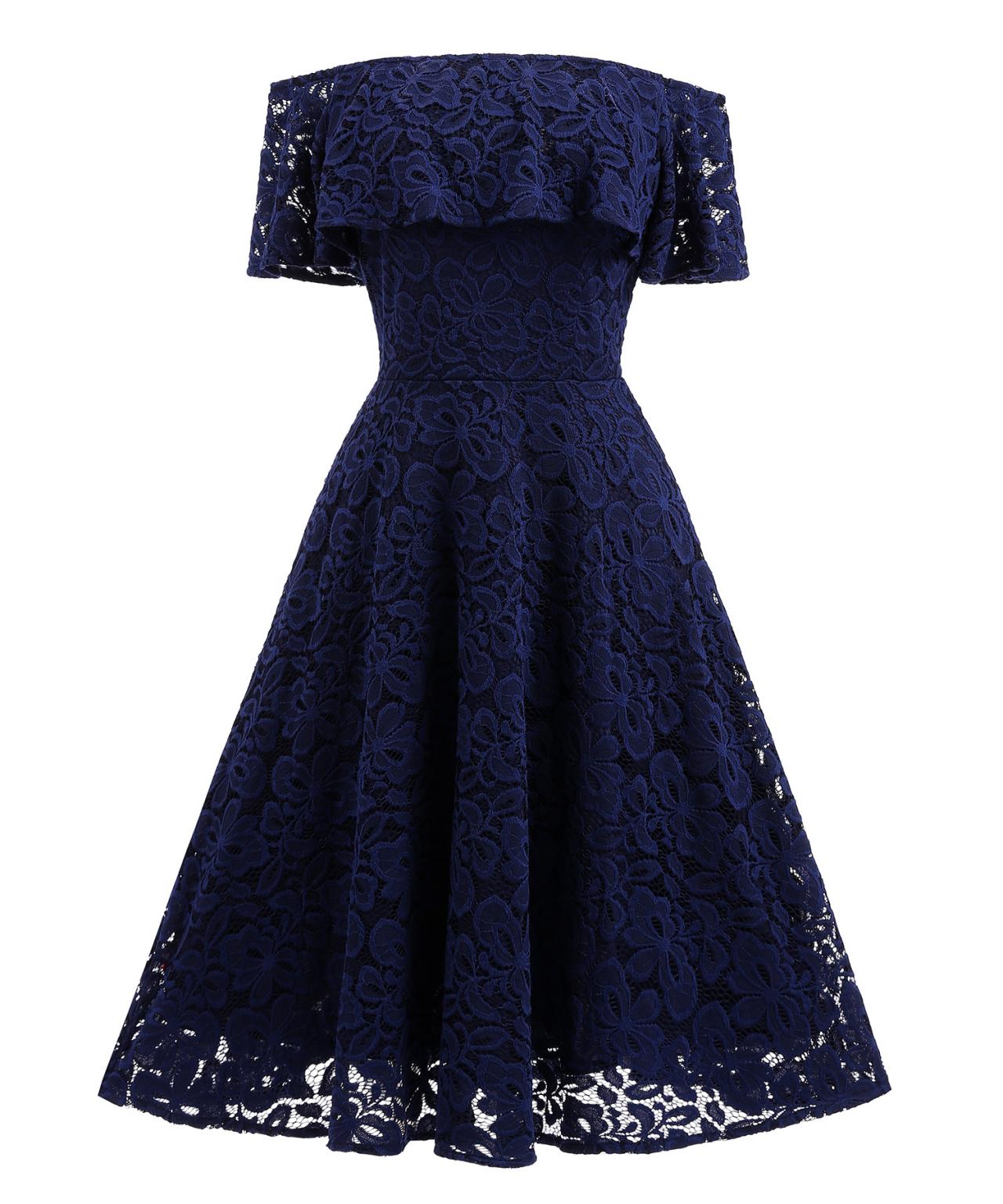 Navy Blue Dresses For Wedding, Navy Blue Wedding Guest Dresses - June  Bridals