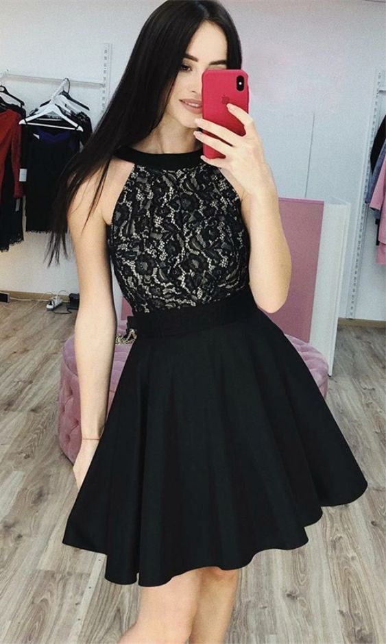 Buy BE DRESSED double Georgette perfect knee length solid black short dress  for women | girls casual dress Online at Best Prices in India - JioMart.