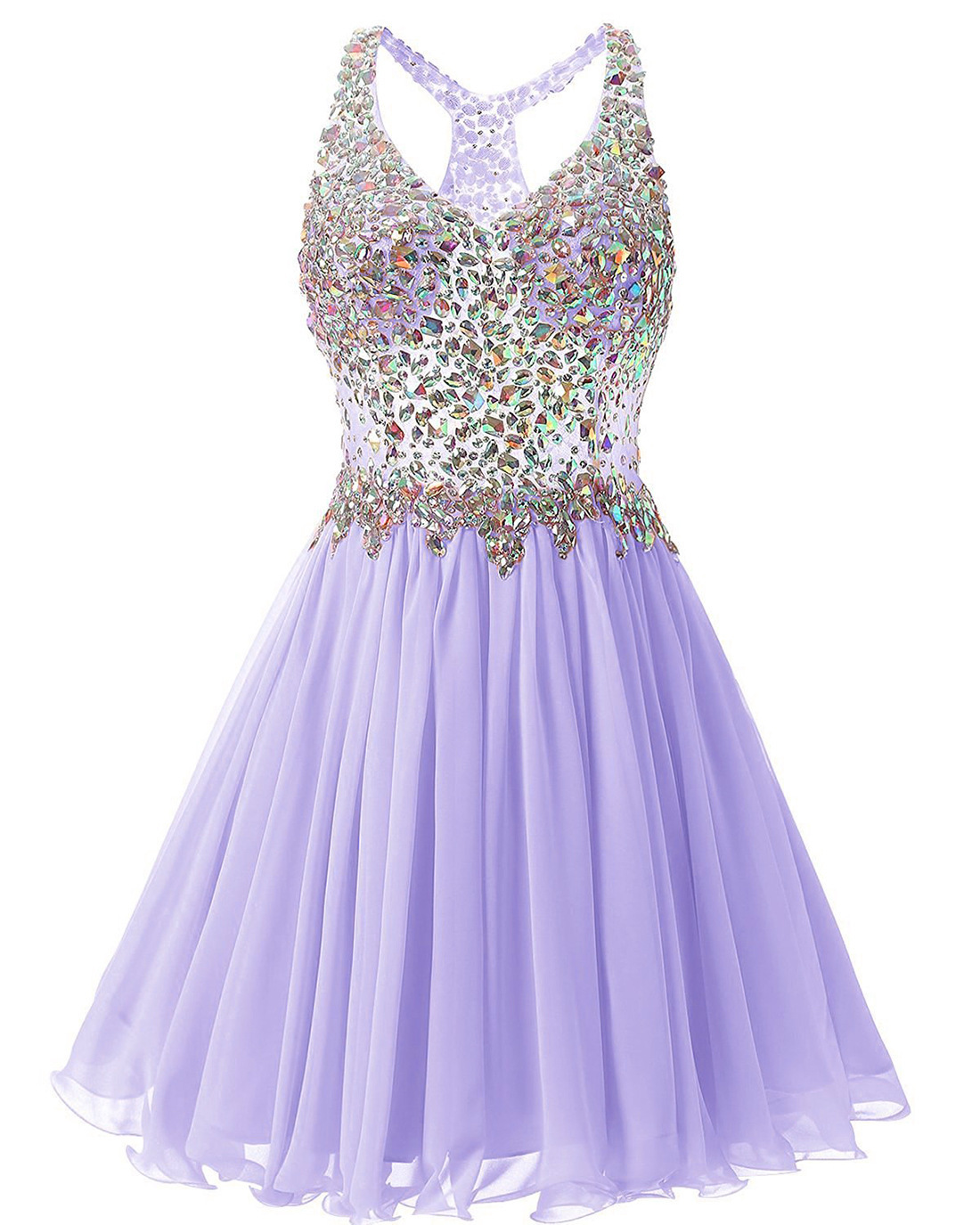 lavender graduation dress