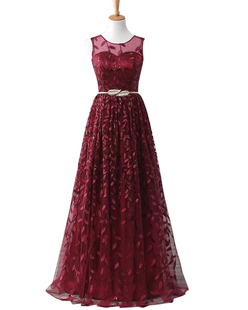 Plus Size Burgundy Tulle Women Party Dress Off Shoulder Sexy Back Open Formal Evening Gowns , A Lline Prom Gowns